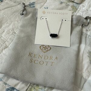 Kendra Scott Silver Chain with Black Pendant